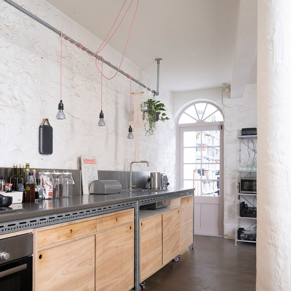 Particular Kitchens - a statement space with an industrial aesthetic was the brief for this kitchen for a large Regency townhouse apartment by the sea in Hove 
